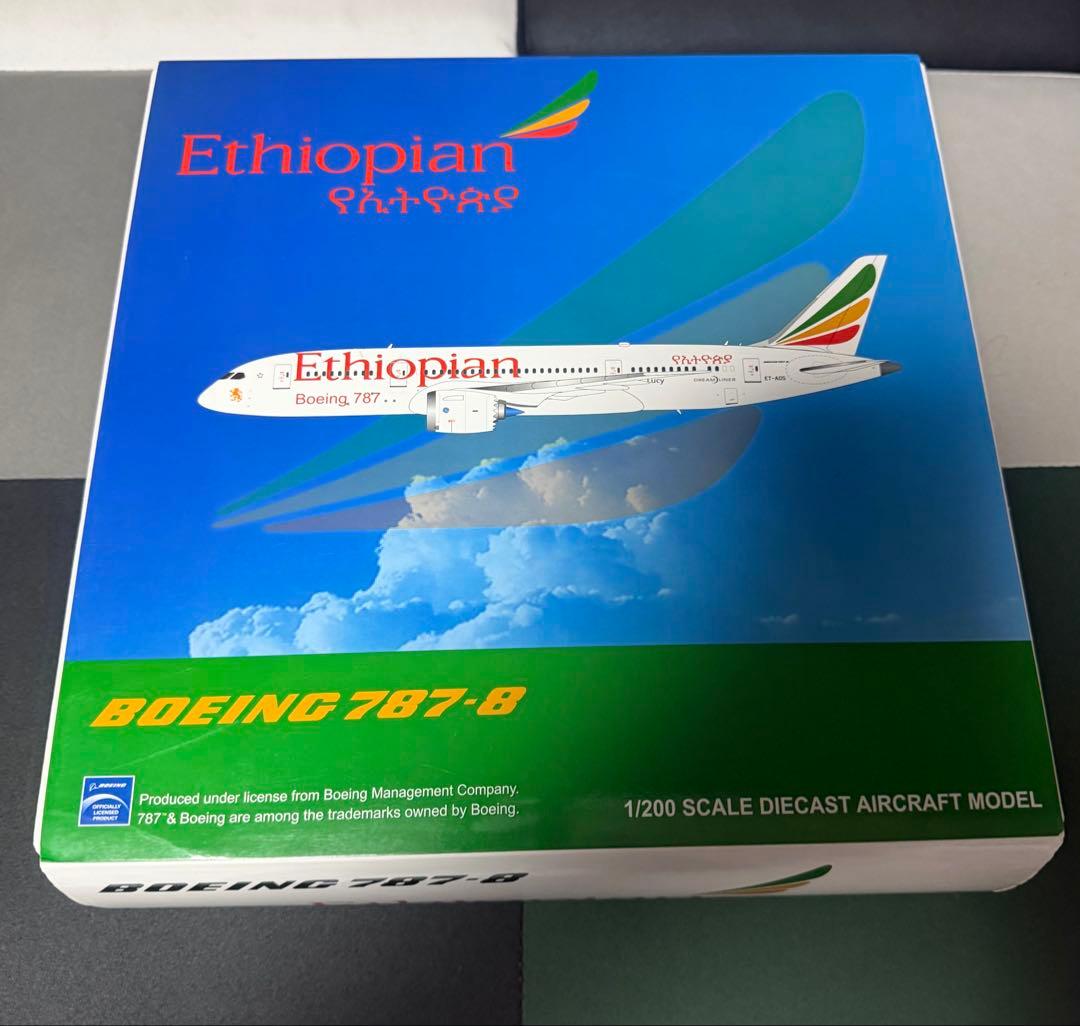 航空機・ヘリコプター Ethiopian 1/200 Scale b787-8