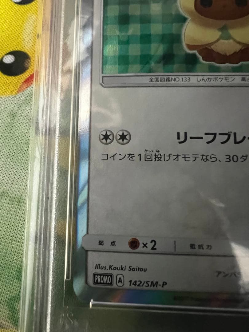 ポンチョを着たイーブイプロモPSA10