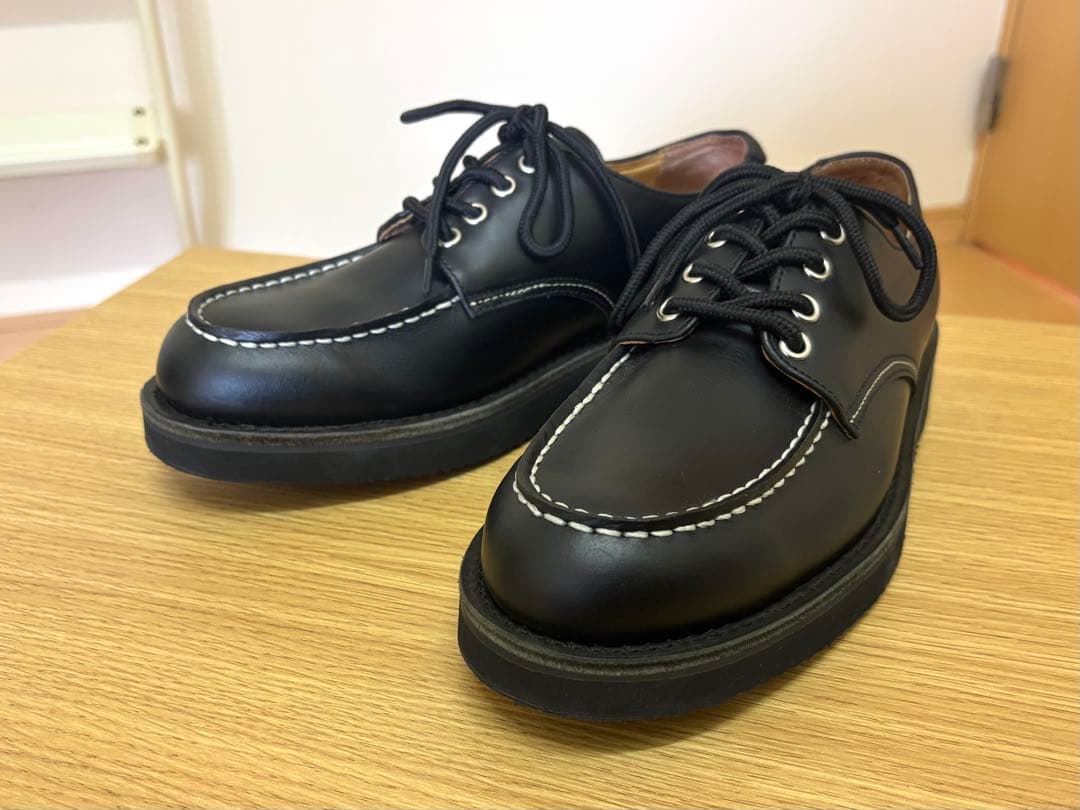 新品未使用　ユナイテッドアローズ　モックトゥレザーシューズ　ブラック　26cm