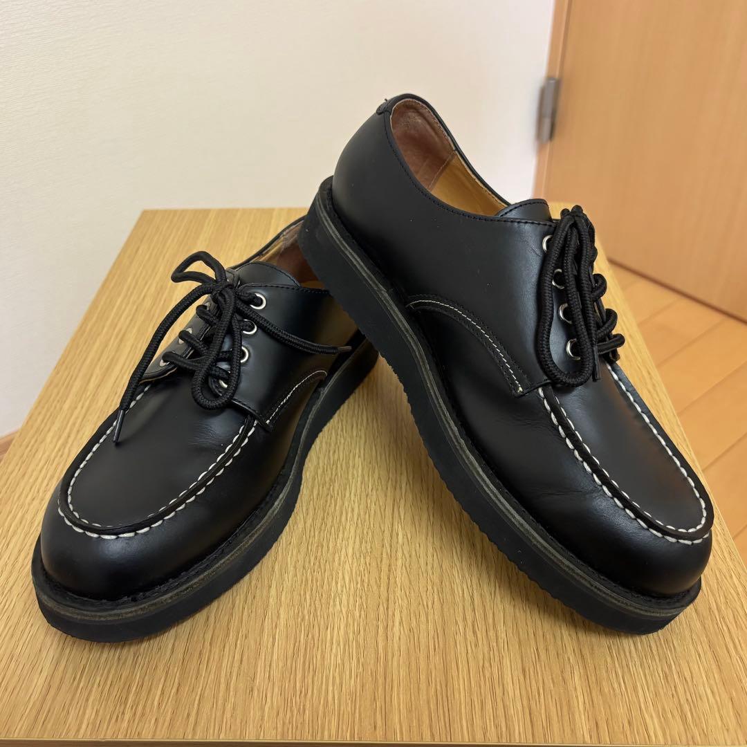 新品未使用　ユナイテッドアローズ　モックトゥレザーシューズ　ブラック　26cm