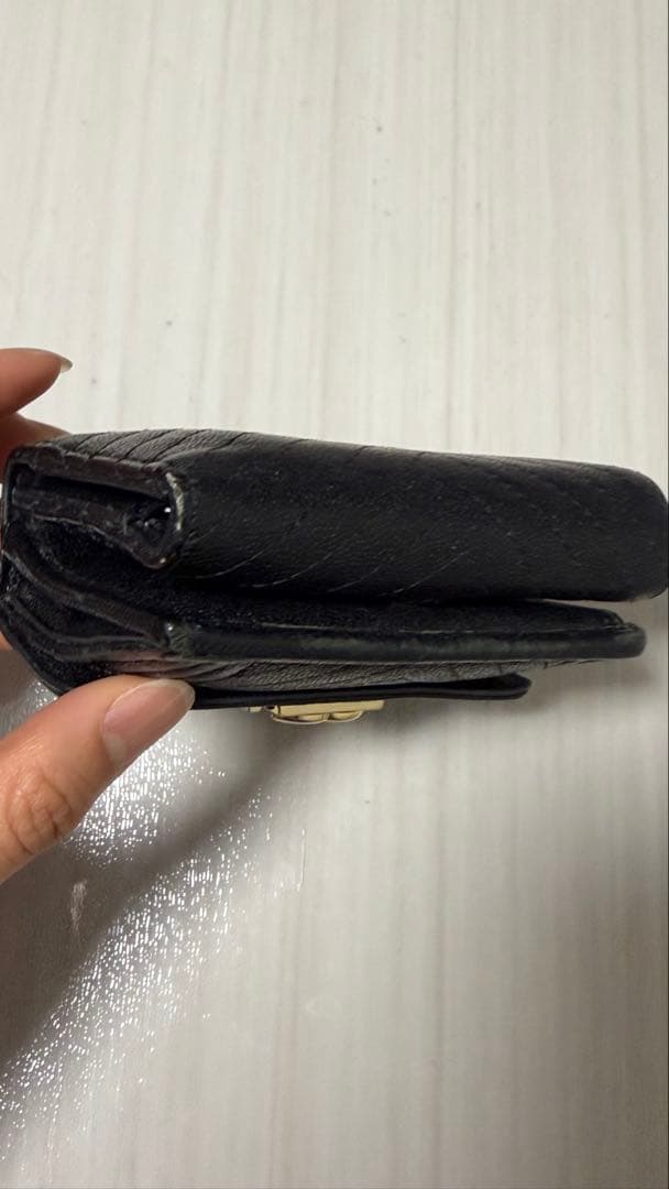 正規品 使用感あり CHANEL ボーイシャネル 三つ折り財布 Wallet