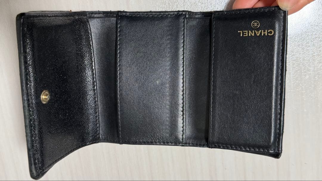 正規品 使用感あり CHANEL ボーイシャネル 三つ折り財布 Wallet
