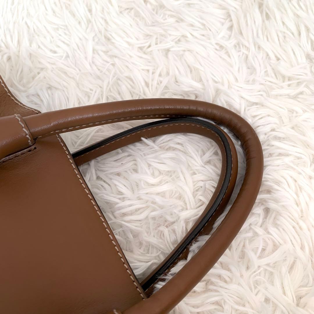 極美品✨フルラ 現行 ハンドバッグ 2way ミアステラ オールレザー キャメル