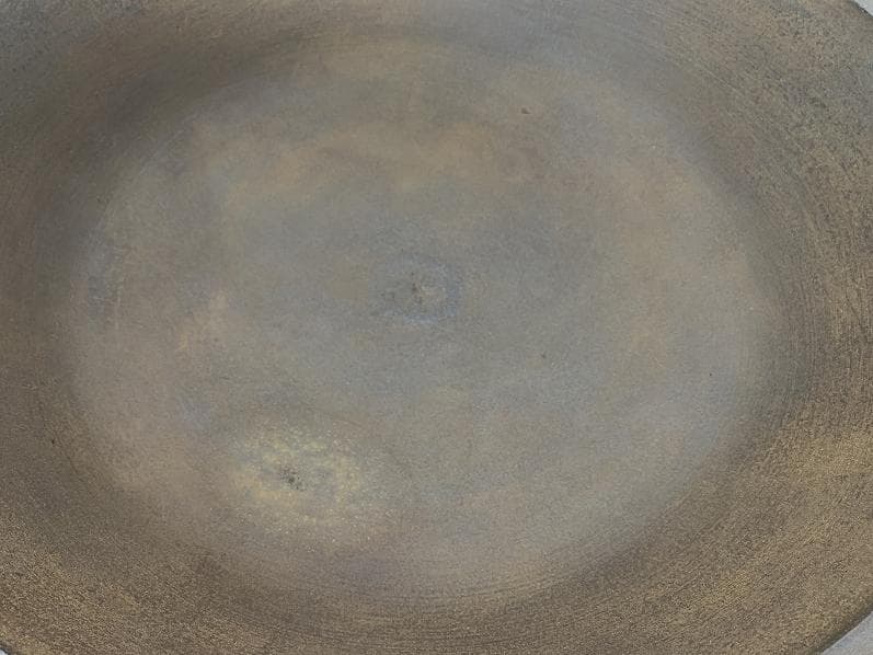 古道具 大きな和鉄鋳の鉄鍋 直径(外径）約68㎝ 古民具 大鍋 深鍋 茹で鍋