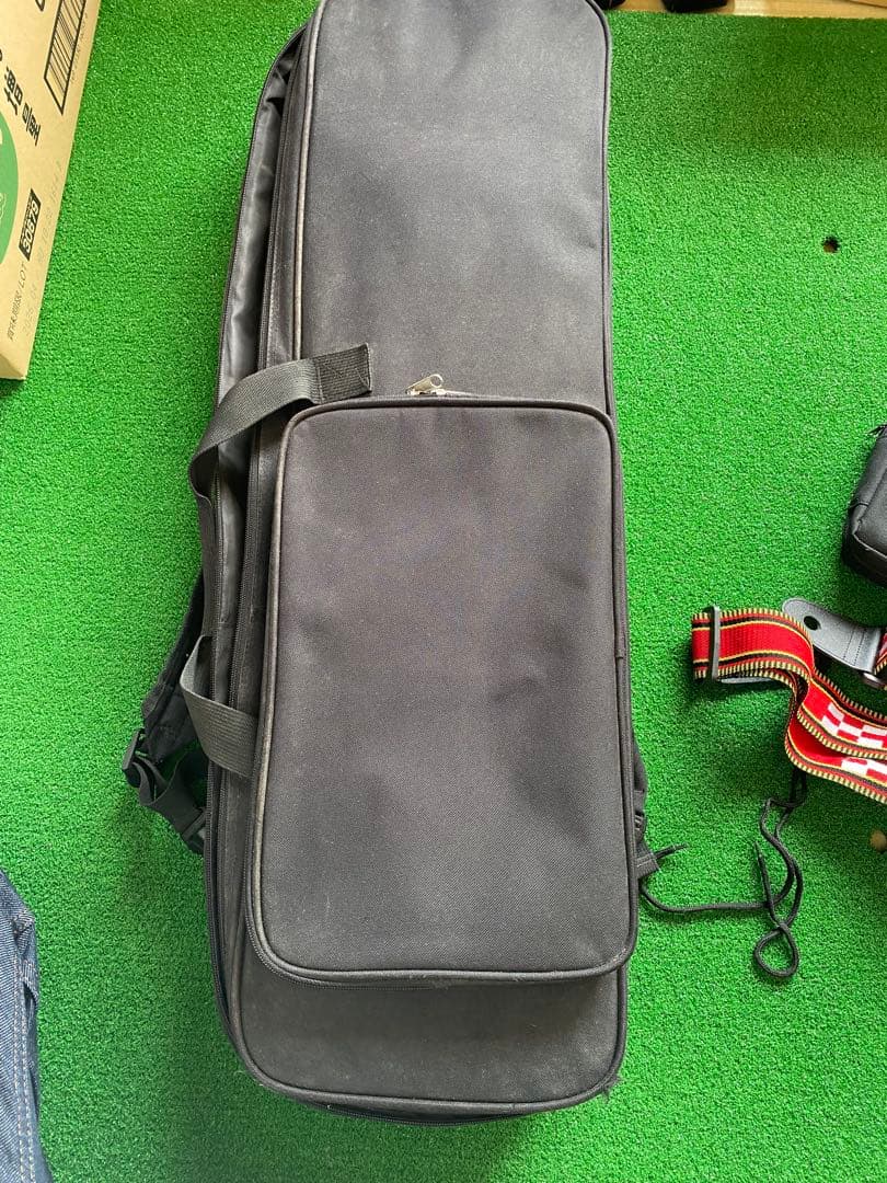 沖縄三線　蛇革　本革　ケース付き