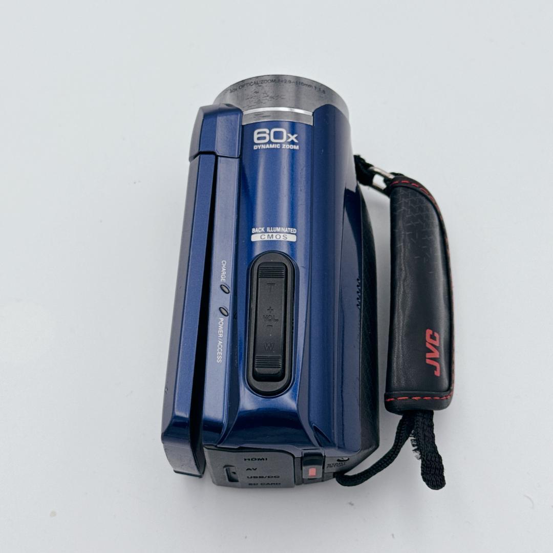 【概ね美品】JVC Everio GZ-R70-A 防水 ビデオカメラ ブルー