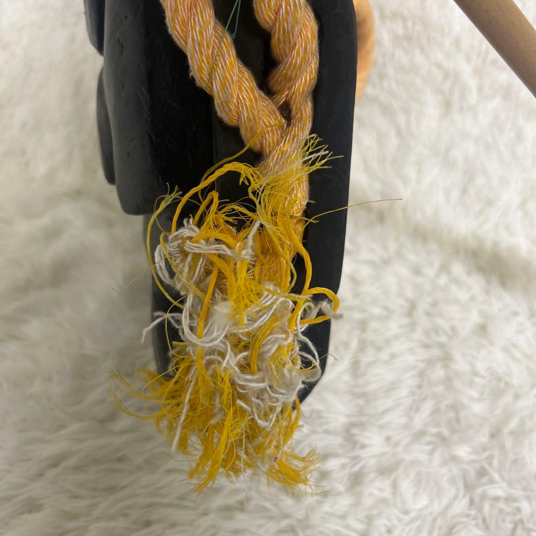 【美品】釜神様　神面　お面　木彫り　大サイズ　能面　工芸　古民家　壁掛け　守り神