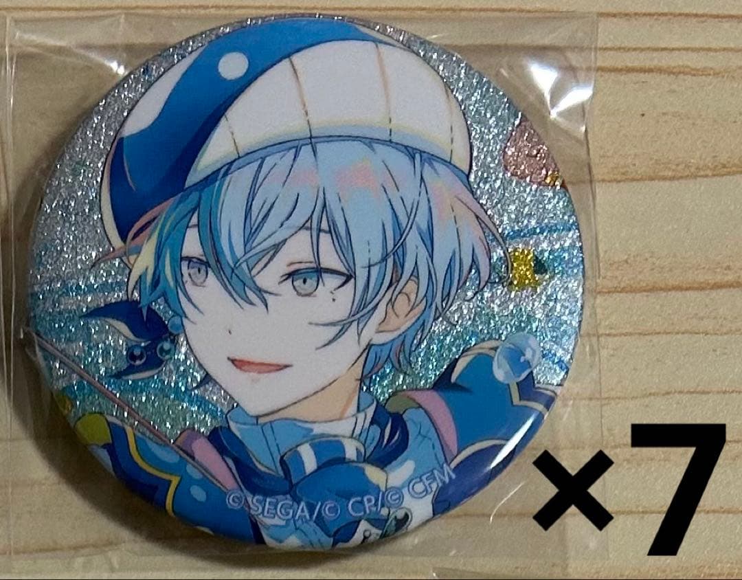 青柳冬弥 グリッター缶バッジ 46b