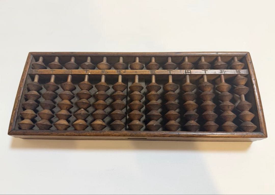 希少品 大型そろばん ５つ玉そろばん 明治時代後期 約120年前