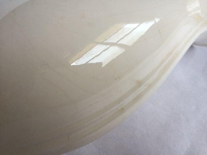 軟質　フランス　白磁　花瓶