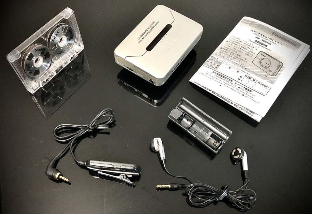 カセットウォークマンPanasonic RQ-SX60銀「整備済み、完動超美品」