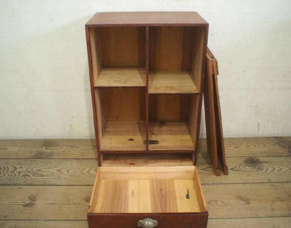 1011 ケンドン式　収納棚　飾り棚 ケース　古家具　古道具　レトロ　ビンテージ