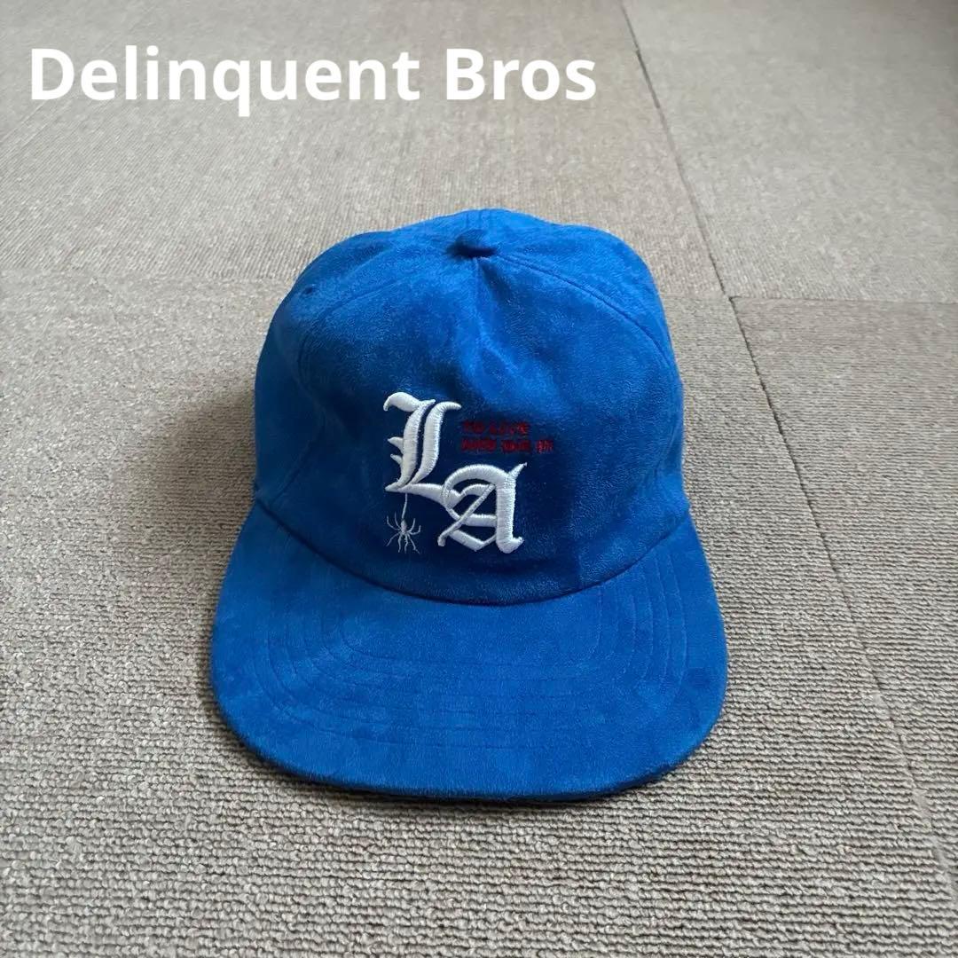 値下げ依頼 デリンクエントブロス スエード スナップバック キャップ LA