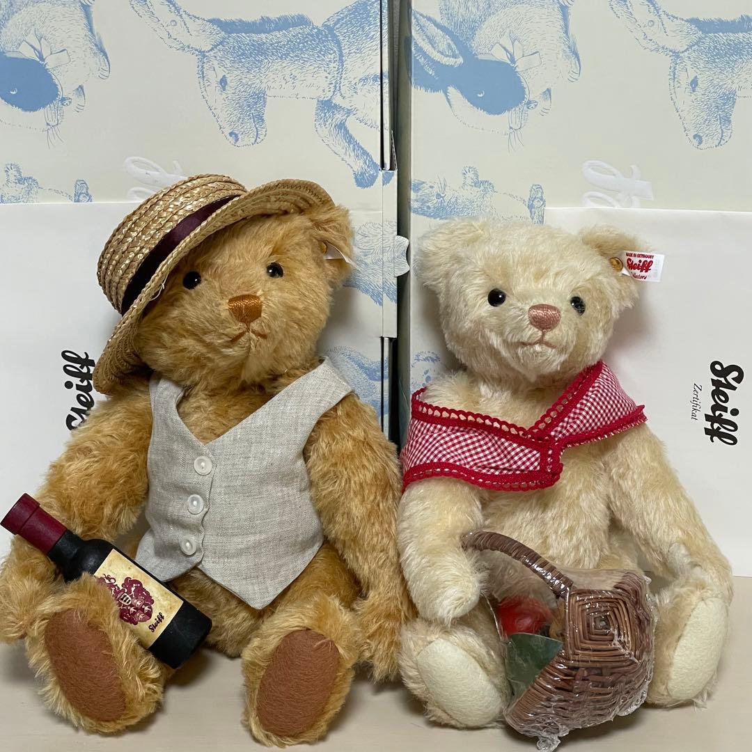 Steiff シュタイフ ピクニック パパ ママ ペア セット テディベア