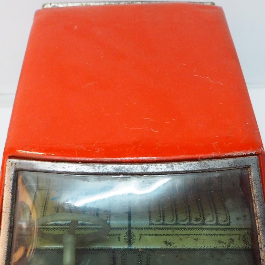 増田屋【ダットサン サニー 1000 リペイント橙】当時物ブリキ製ミニカー 箱無