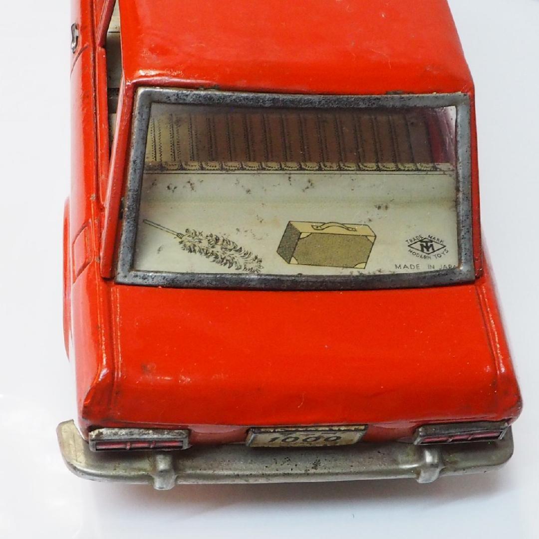 増田屋【ダットサン サニー 1000 リペイント橙】当時物ブリキ製ミニカー 箱無