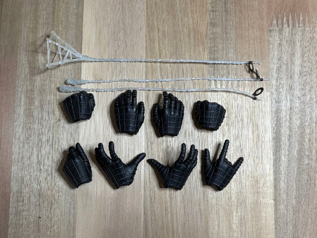 カスタム品　ホットトイズ　スパイダーマン　ブラックスーツ　フィギュア　サムライミ