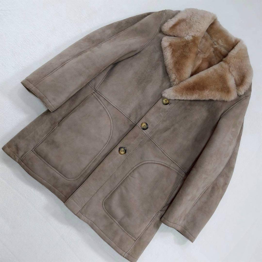 希少 美品 PIRA made in SPAIN ムートン コート ジャケット