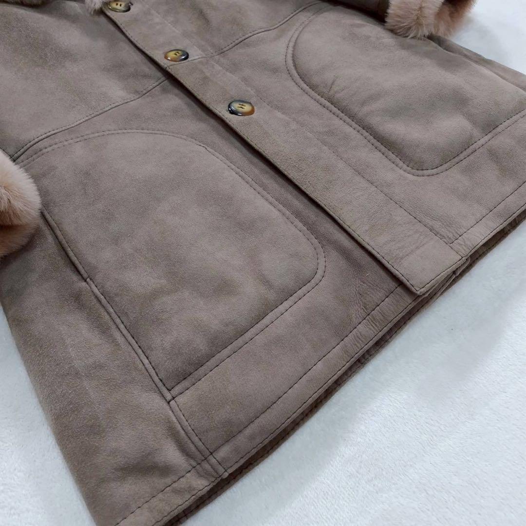 希少 美品 PIRA made in SPAIN ムートン コート ジャケット