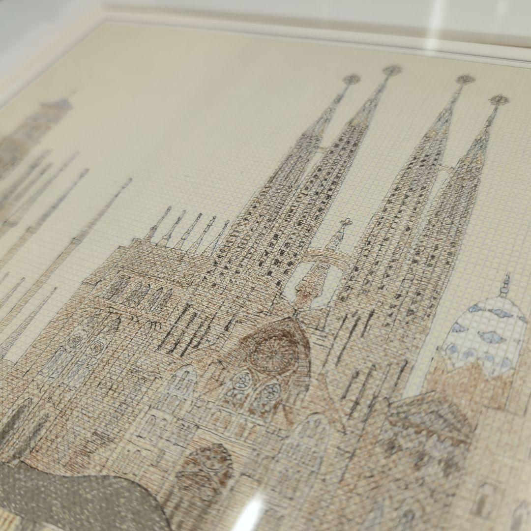 安野光雅　リトグラフ　世界の都市物語　額装　版画　インテリア　6号大