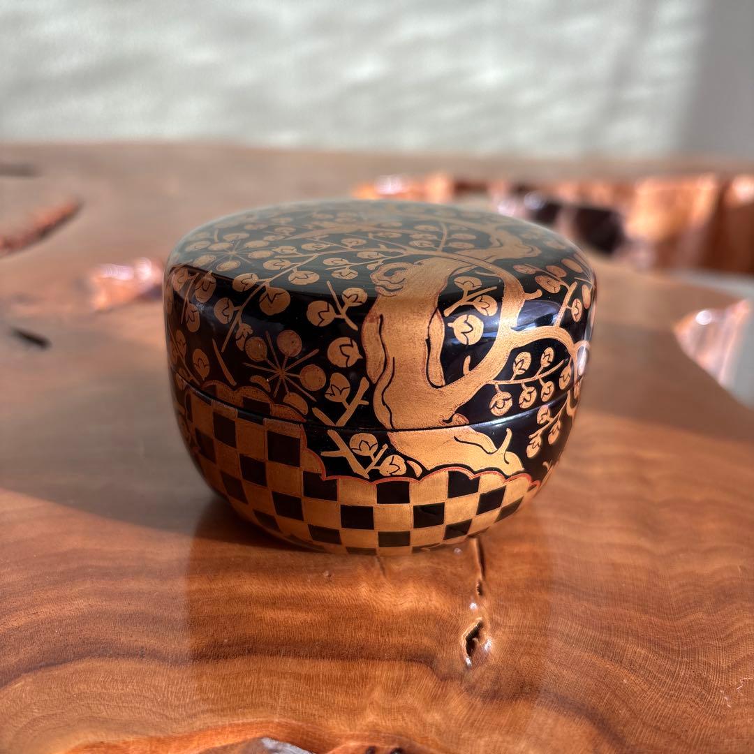 金蒔絵 平棗 茶道具