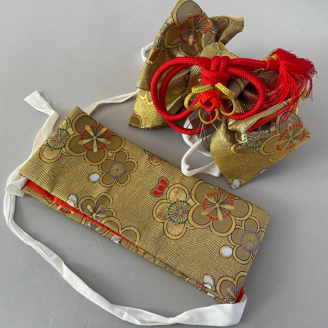 七五三　2歳３歳　正絹アンティークお着物セット　ふわふわチュール