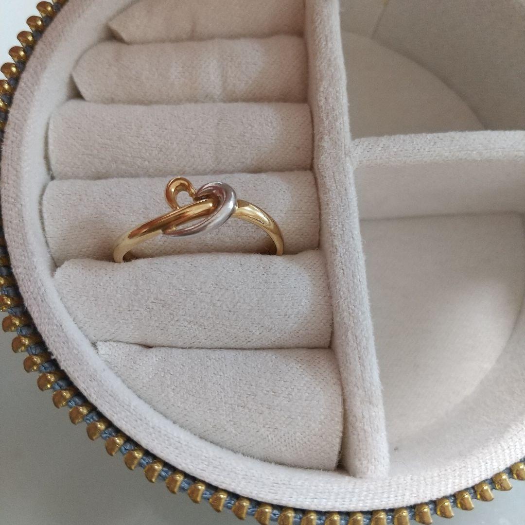 専用です☆クレージュ K18&プラチナ ハートリング