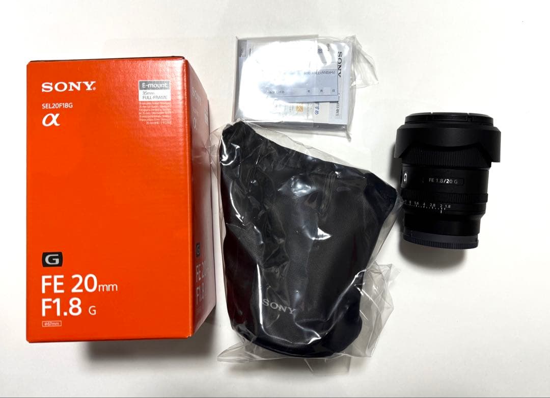 未使用品 SONY FE 20mm F1.8 G SEL20F18G ソニー