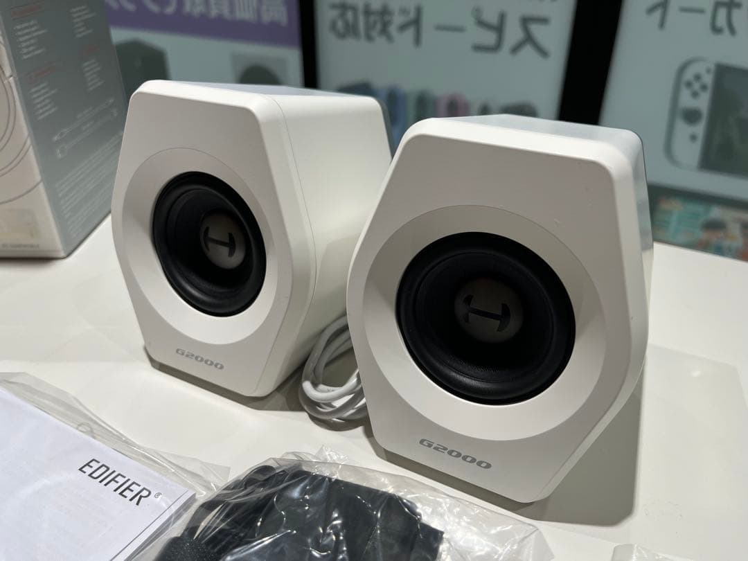 001白/Edifier G2000 ゲーミング スピーカー パソコン PS5