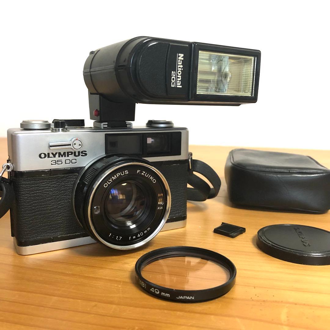 オリンパス　35DC ストロボ・電池アダプター・説明書 付き