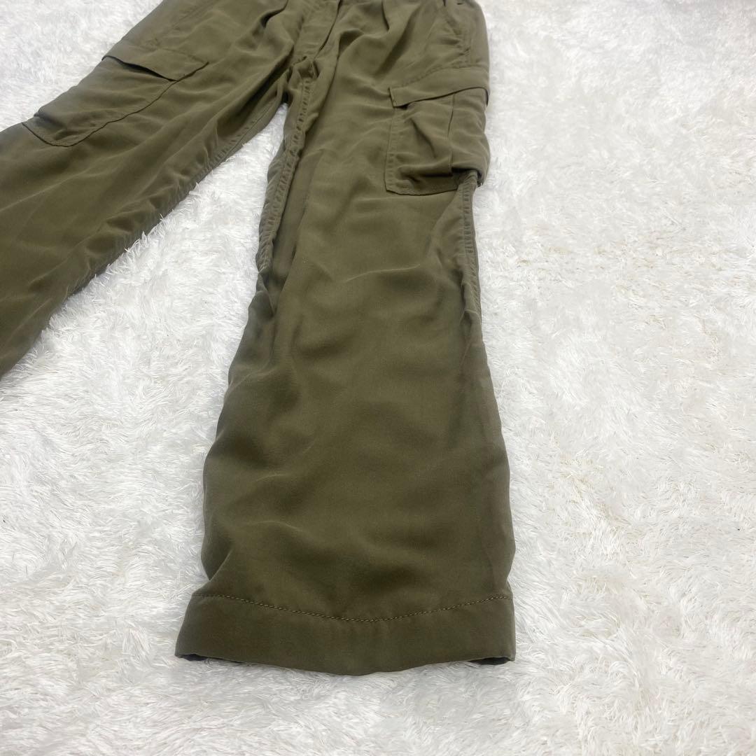 美品24SS 完売品✨ウィムガゼット バックサテンカーゴパンツ グリーン　36