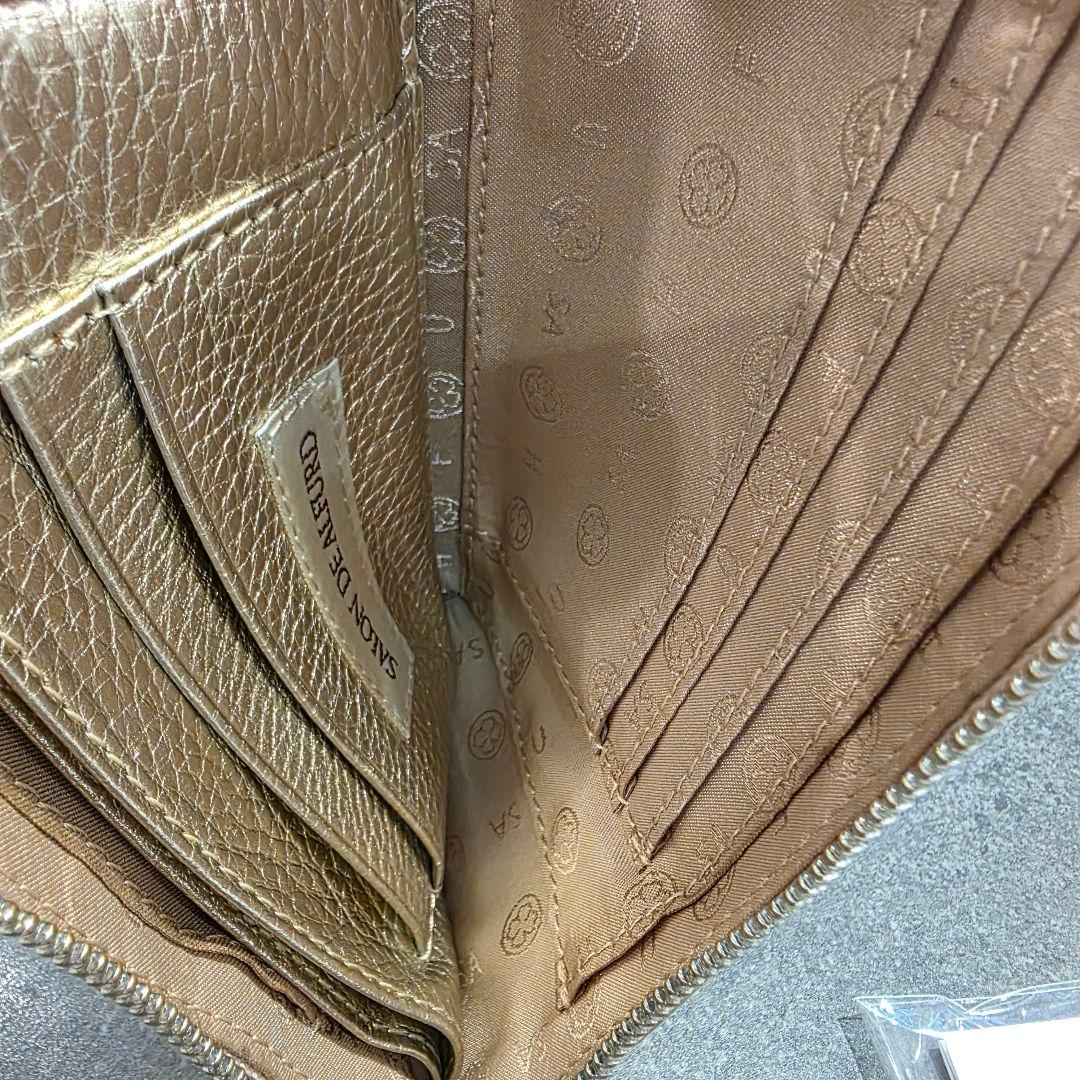 【金運UP】SALON DE ALFURD　ミニ財布　ゴールド【ストラップ付き】