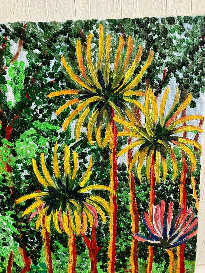 絵画　油絵　風景画　ジャングル　F4