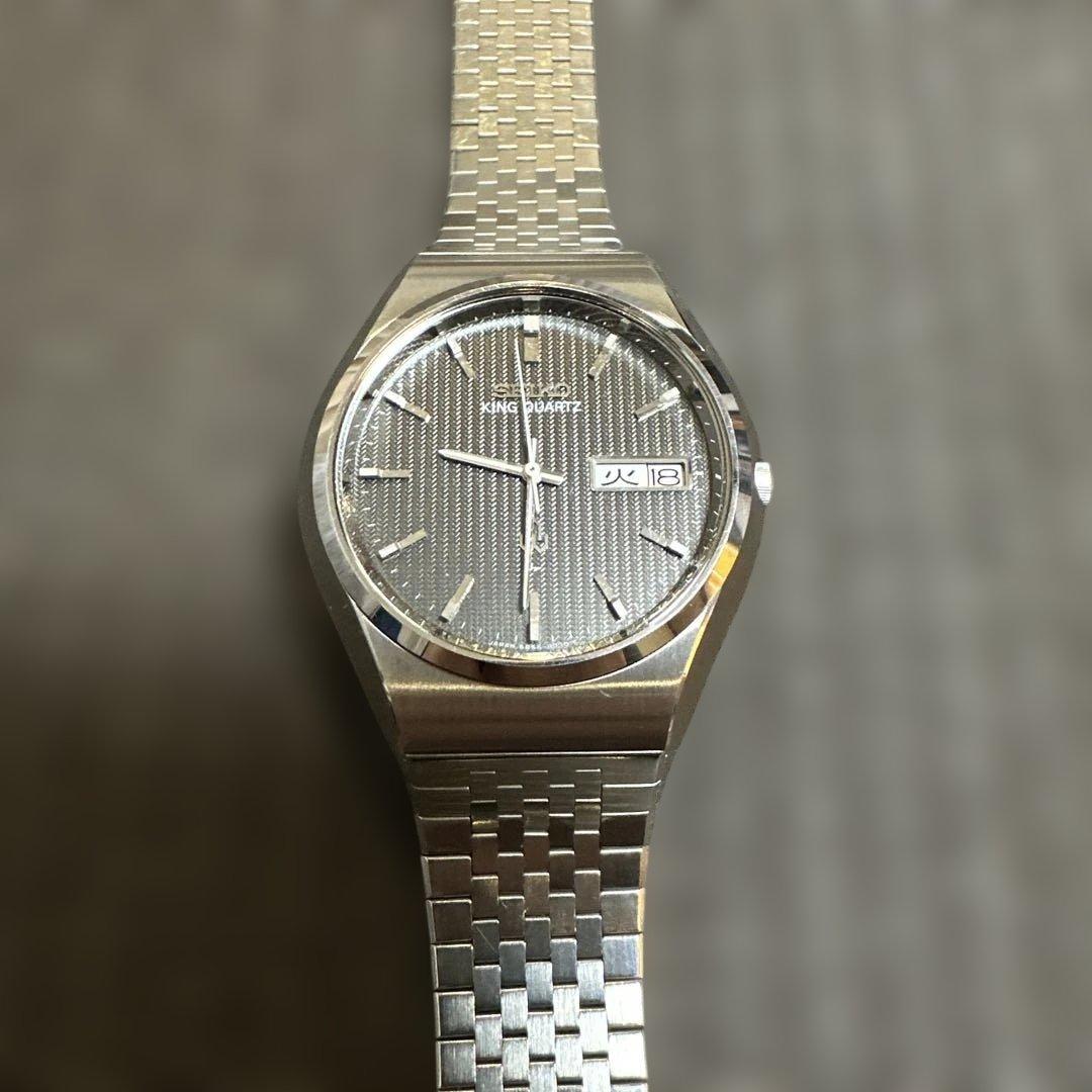 ア*イ様 SEIKO キングクォーツ 腕時計 5856 5855-8000極美品