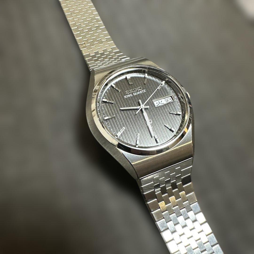 ア*イ様 SEIKO キングクォーツ 腕時計 5856 5855-8000極美品