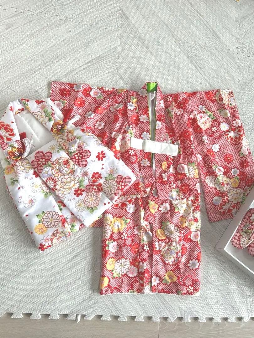 着物のみ未使用⭐️七五三 3歳　女の子　着物小物セット