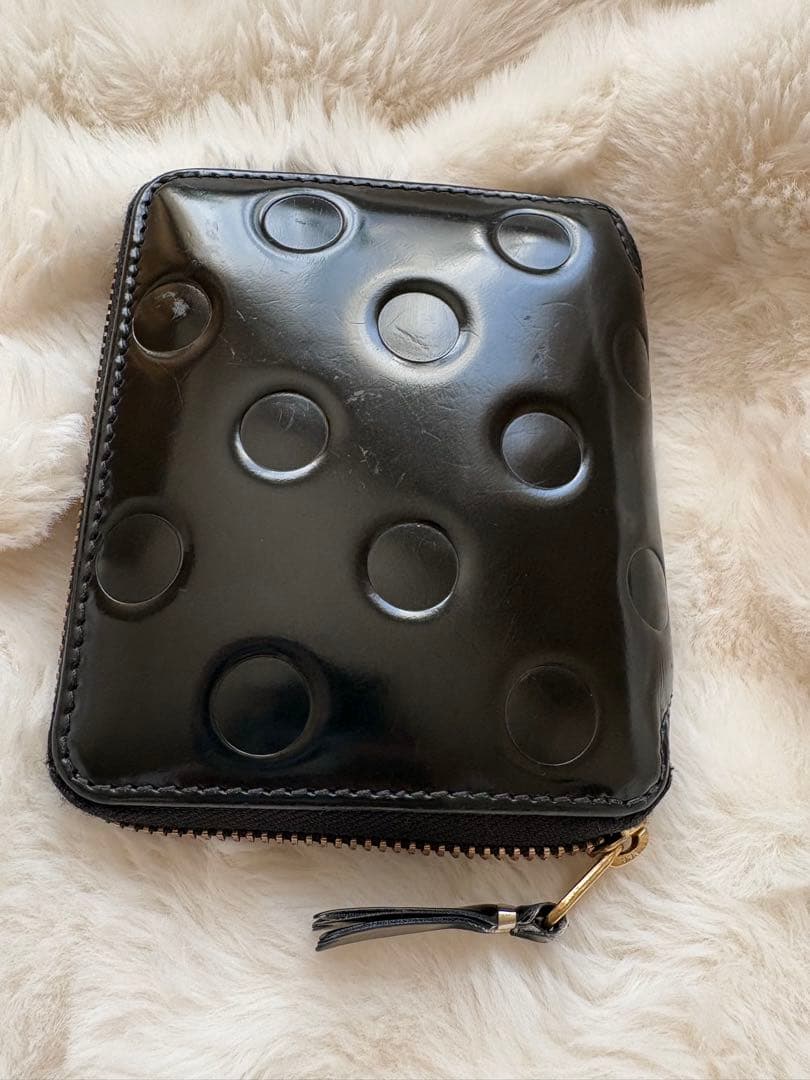 た*）様 【コムデギャルソン】 ポルカドット 二つ折りジップウォレット