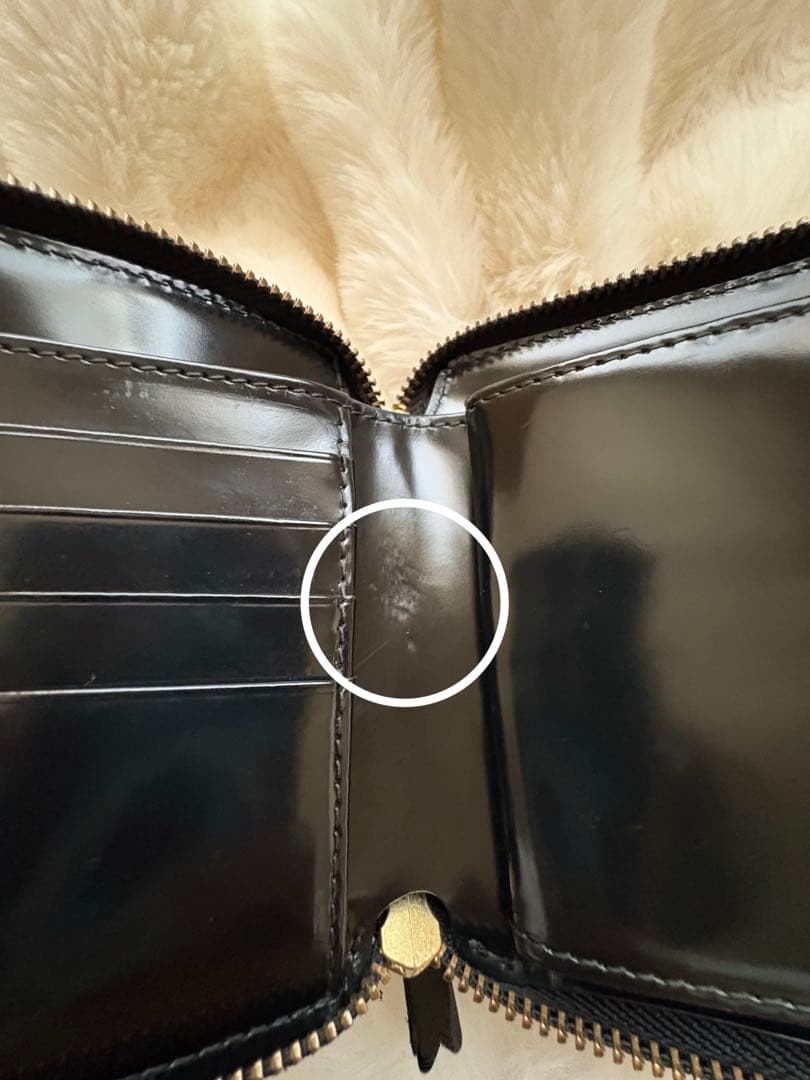 た*）様 【コムデギャルソン】 ポルカドット 二つ折りジップウォレット