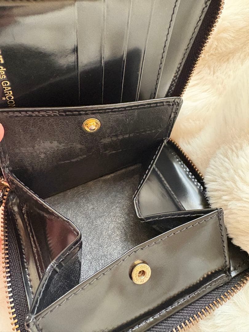 た*）様 【コムデギャルソン】 ポルカドット 二つ折りジップウォレット