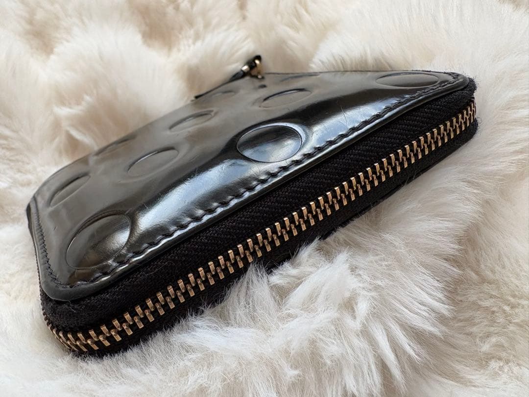 た*）様 【コムデギャルソン】 ポルカドット 二つ折りジップウォレット