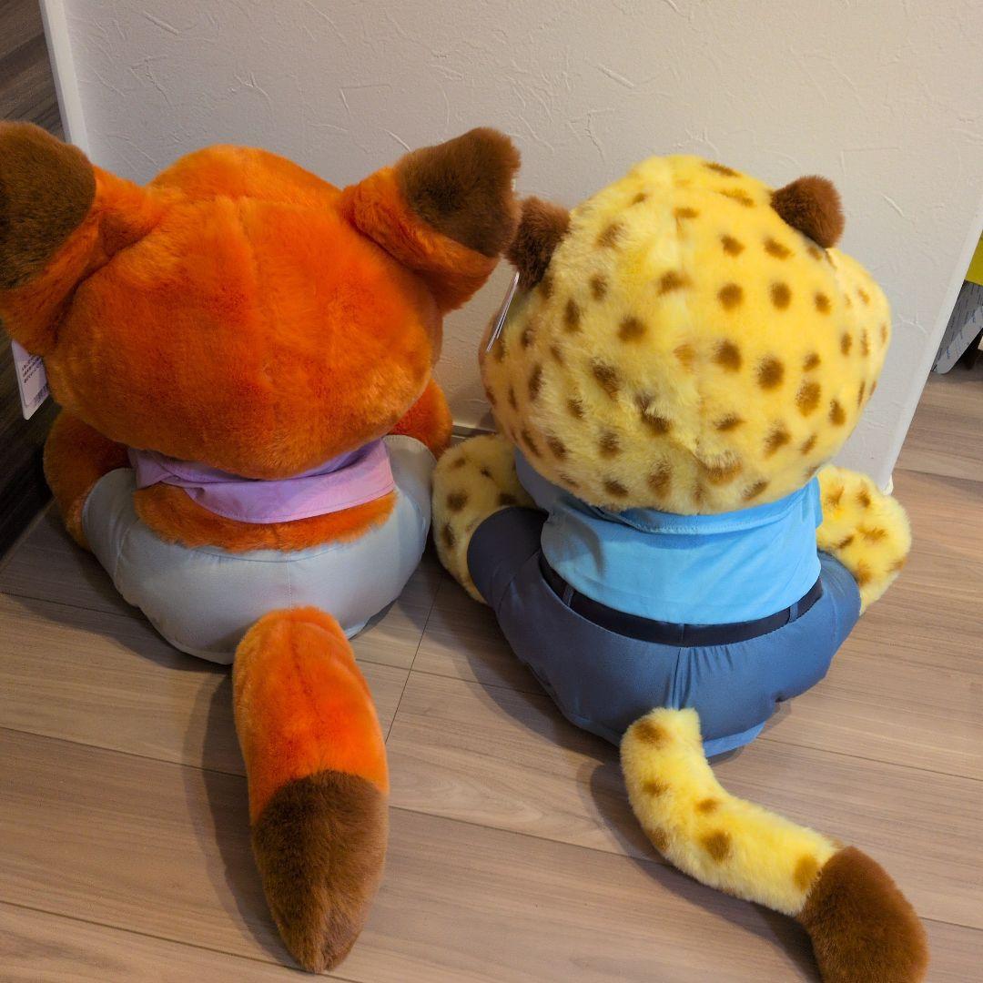 ズートピア ニック　クロウハウザー ぬいぐるみ 50cm・ブランケット付き