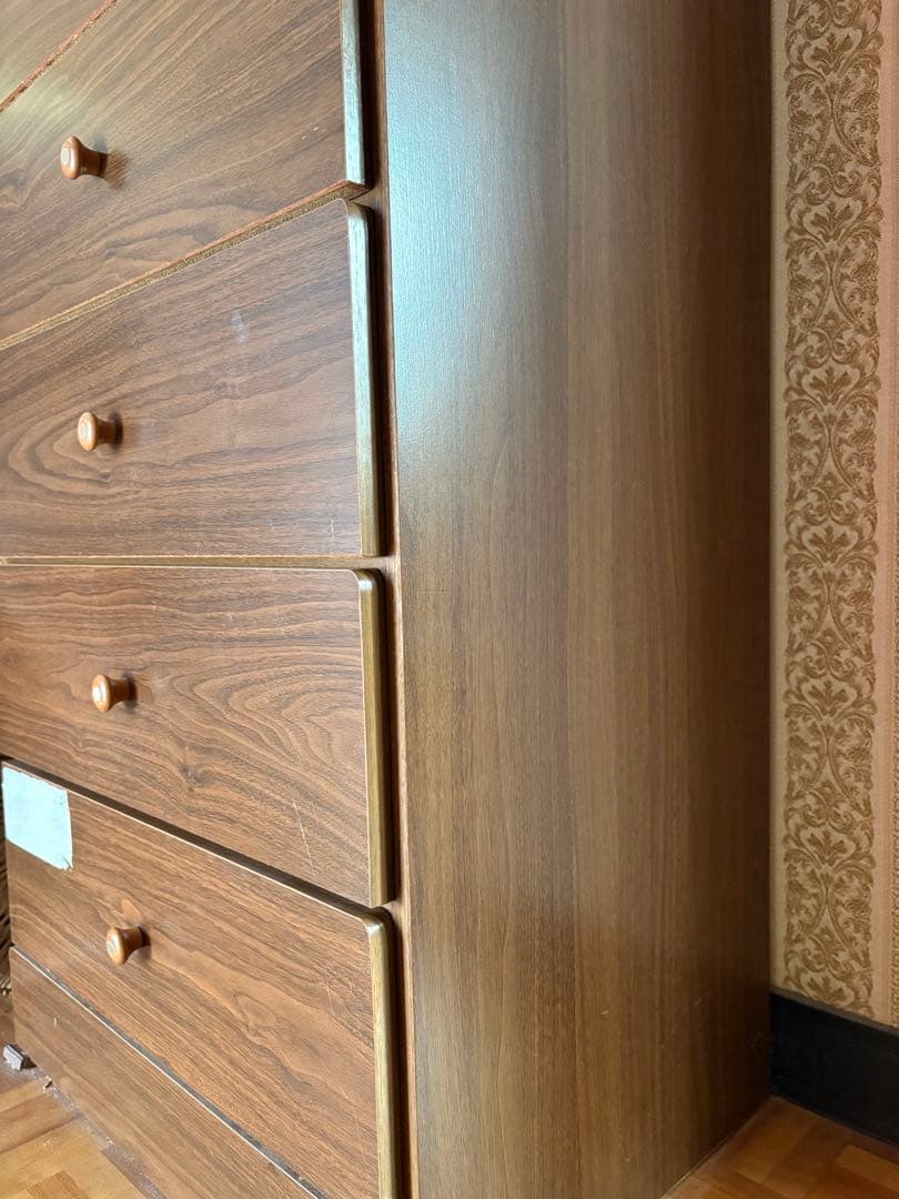 ブラウン木製タンス woody life GOOD DESIGN