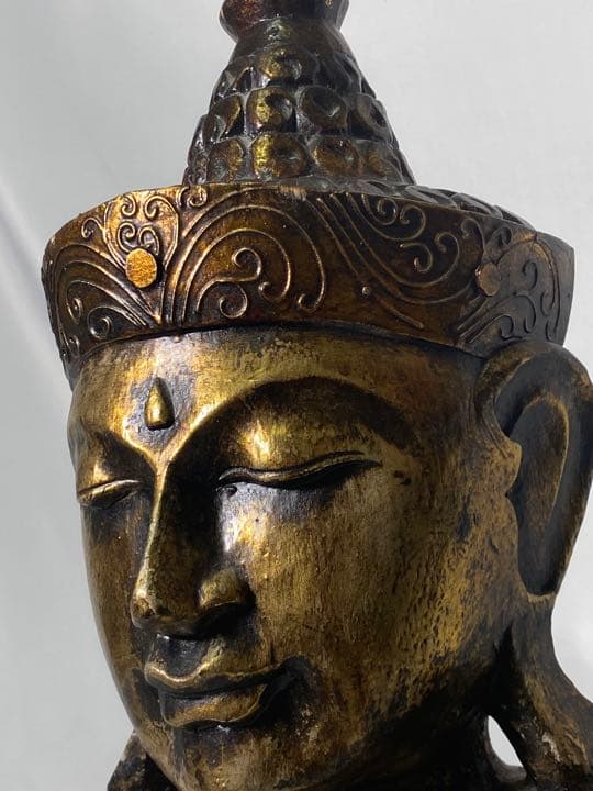 455❣️ 仏像　胸像　木彫刻　オブジェ