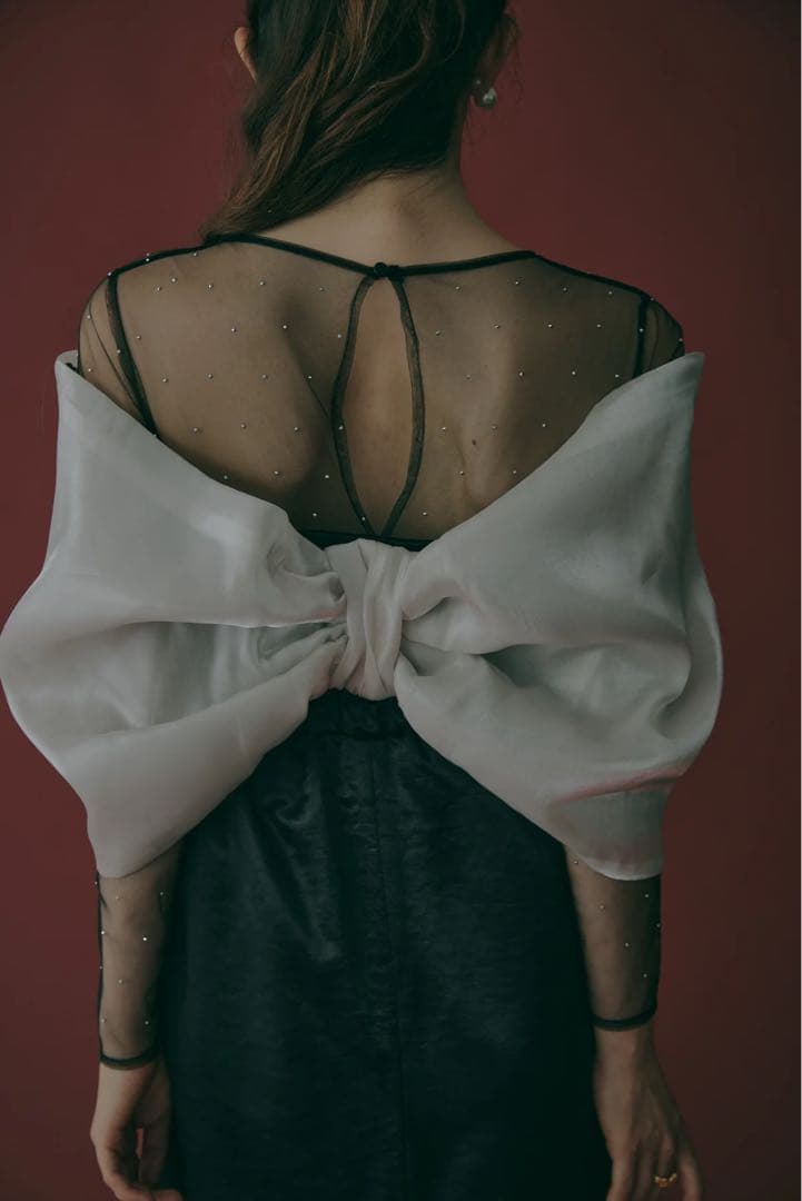 【ecmile.】RIBBON TIGHT DRESS オケージョンドレス