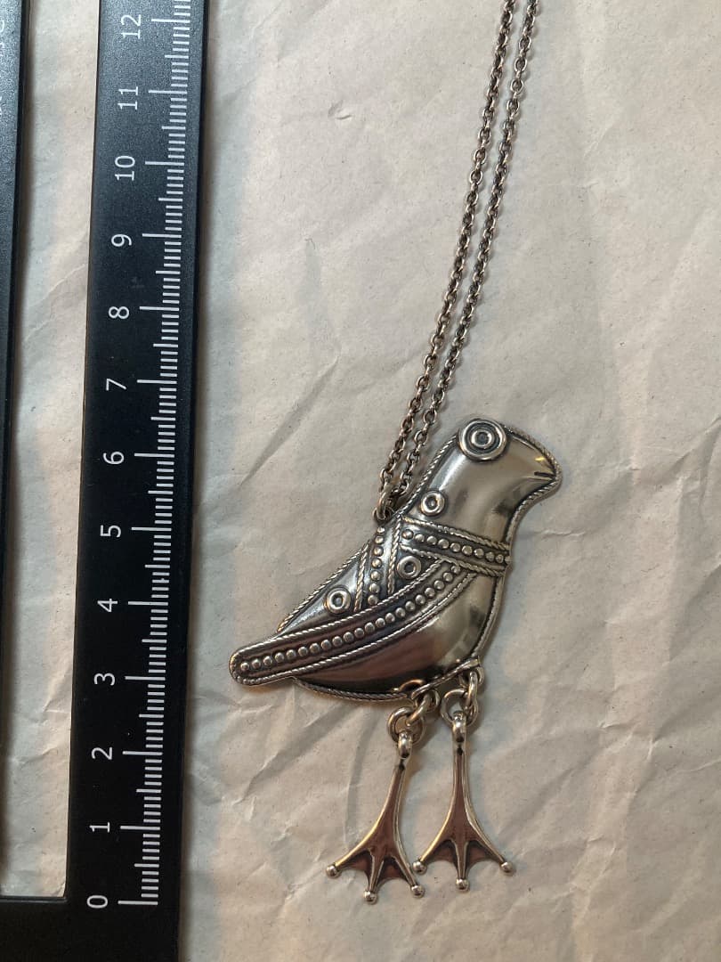 ドラ5 ヴィンテージ カレワラ コル バード シルバー 925 ペンダント