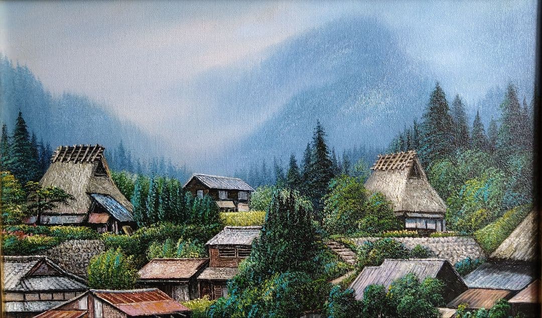 人見友紀　伝説の逃亡画家　油彩画　油絵　10号　人見友紀