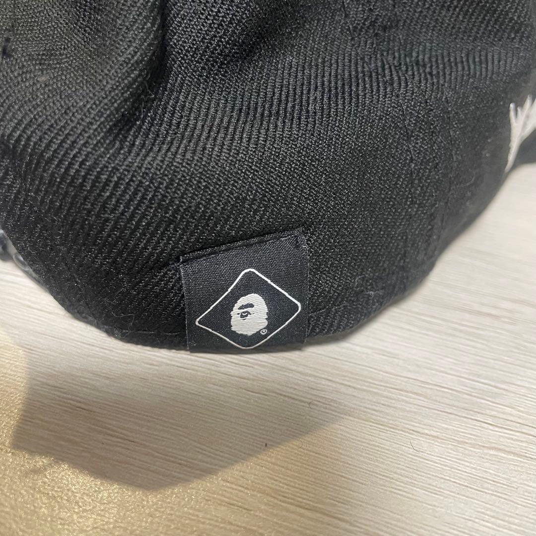 エイプ　エフシーレアルブリストル　キャップ　ブラック　カモ柄