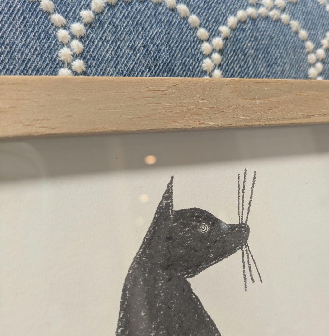 山口一郎　ジクレー　ネコ　直筆サイン＆イラスト入り