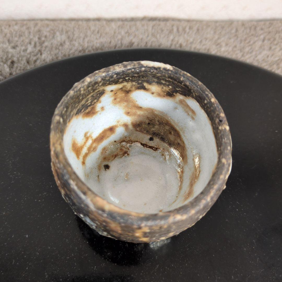 半泥子廣永窯　坪島土平 / 灰被志野 ぐい呑