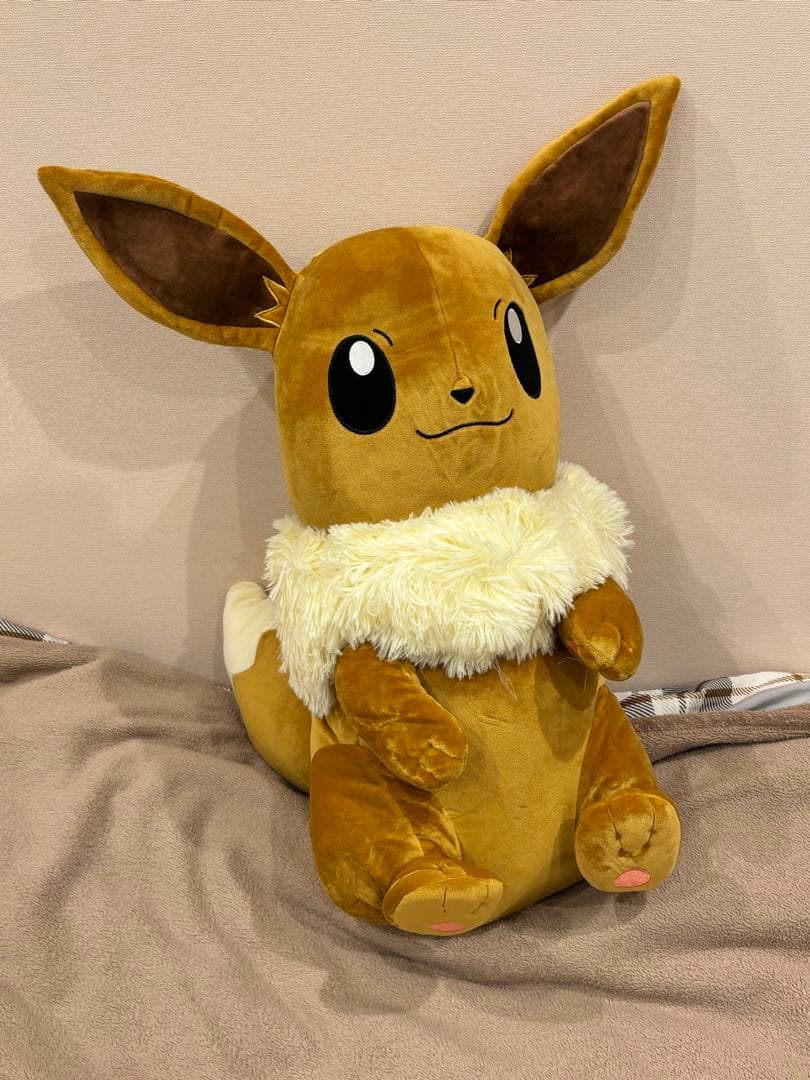 むぎゅむぎゅっとつつまれぬいぐるみ おっきなピカチュウ おっきなイーブイ セット